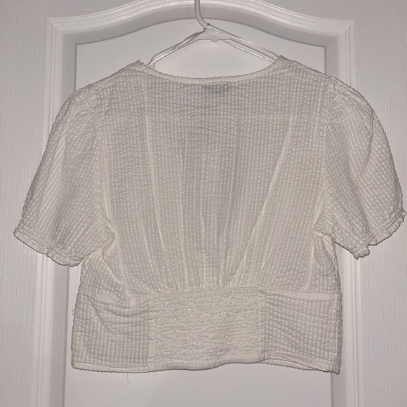 ✨NWT | Stradivarius 🎼 | Short Rustic Romantic Blouse with Lace trim - Picture 9 of 9
